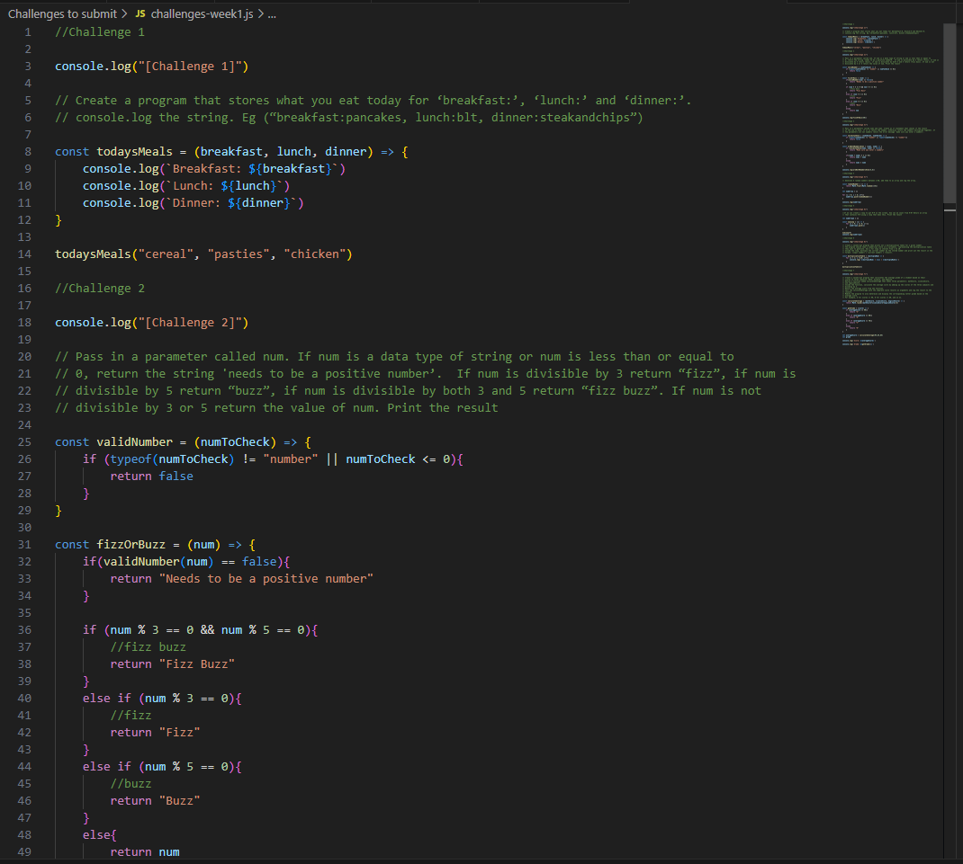 Functions Challenges